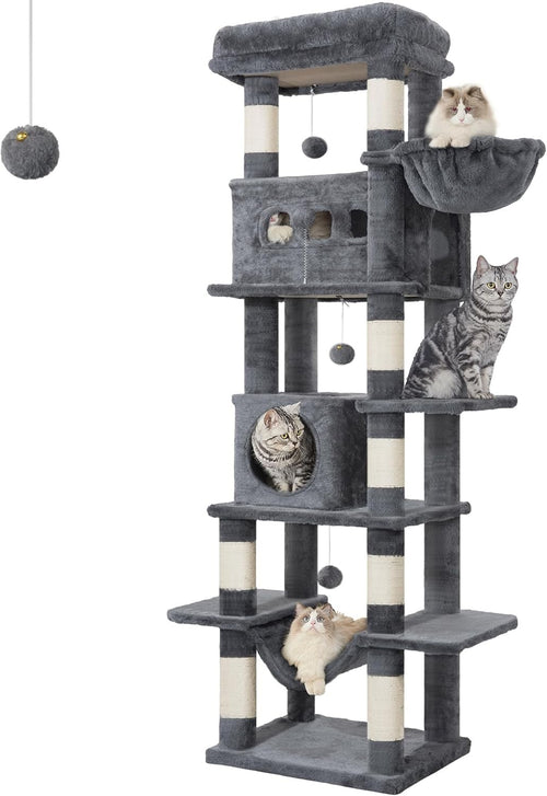 170cm Tall Cat Tree Tower Multi-Level Scratching Posts Condos Large Cats