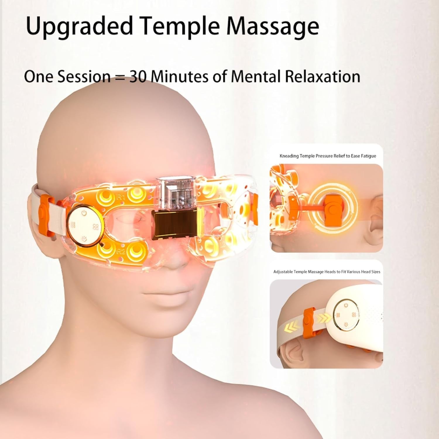 Heated Eye Mask Ultrasonic Mist Dry Eye Fatigue Relief Music