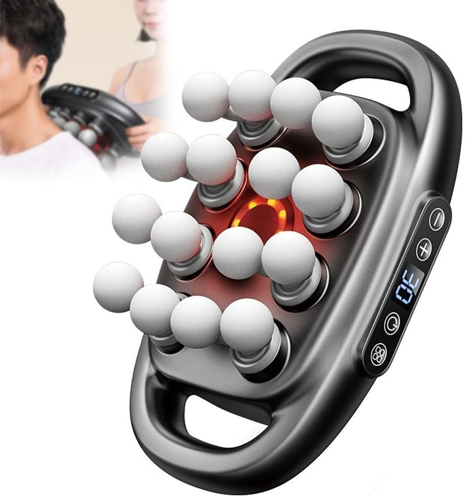 Deep Tissue Massage Gun 16-Head Multi Node Percussion Body Muscle Relaxer