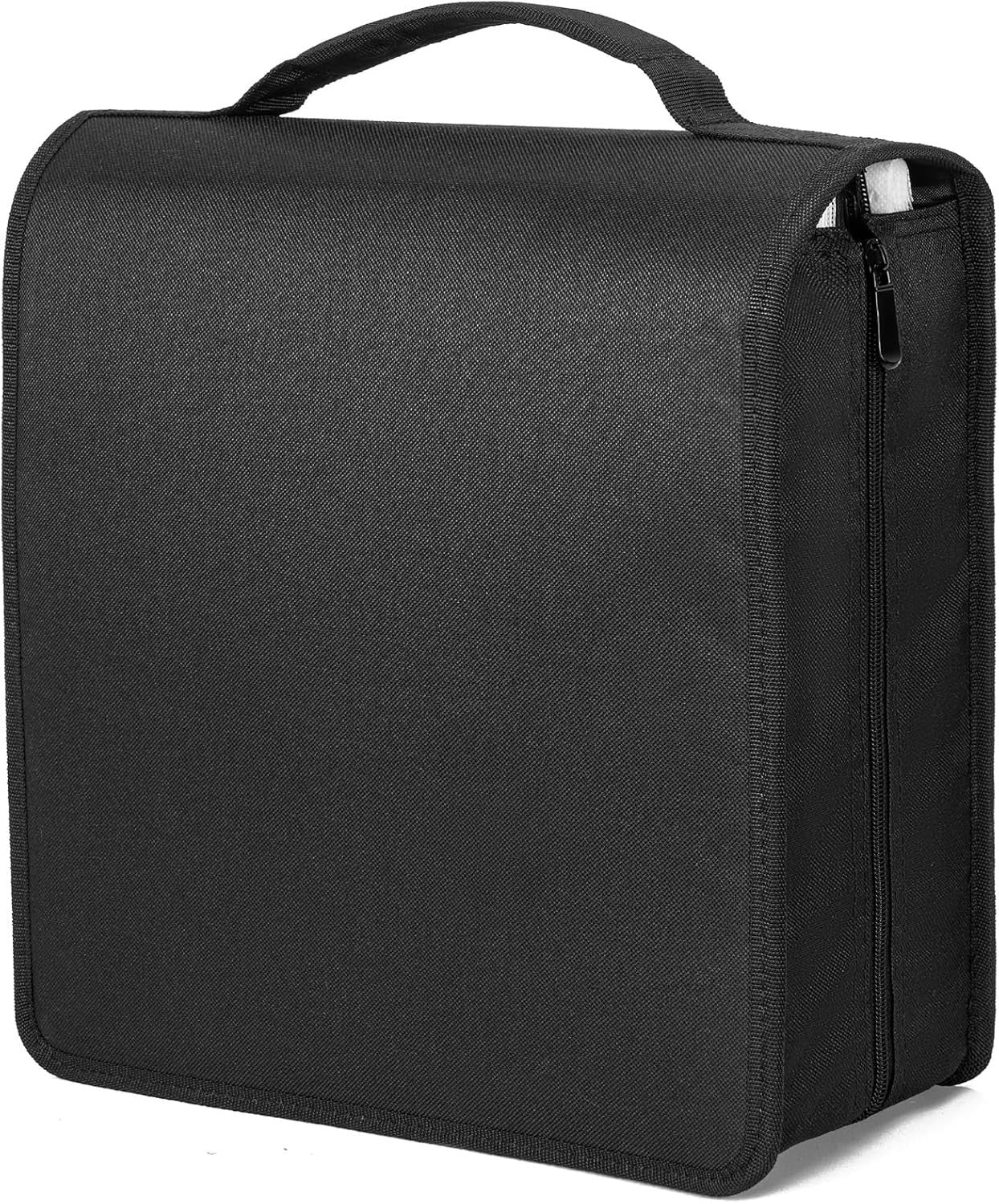 200 CD DVD Storage Wallet Organizer Case 100 Booklet Pockets Black