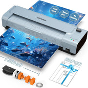 A3 13-Inch Laminator Hot Cold No Jam 10-in-1 Built-In Trimmer + Sheets