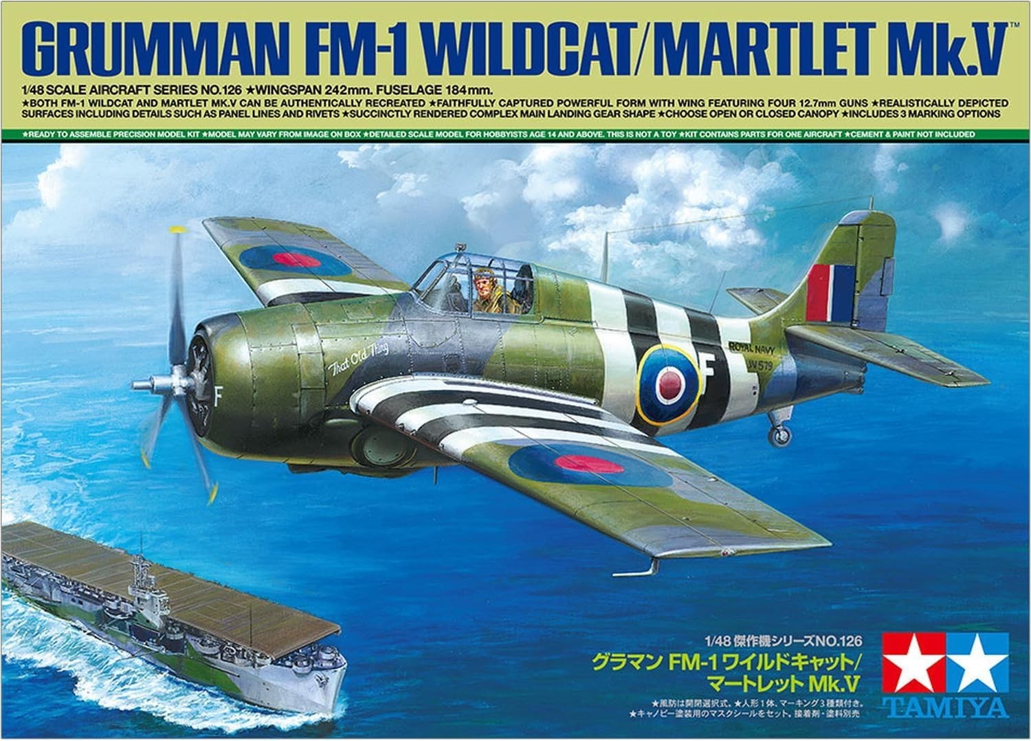 1:48 FM-1 Wildcat Martlet WWII Fighter Plane Model Kit | Military Aircraft Build