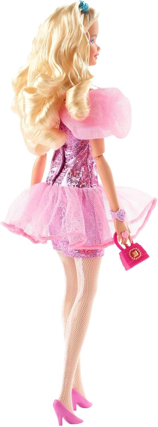 80s Prom Queen Fashion Doll Sequin Dress Crown Accessories Collector