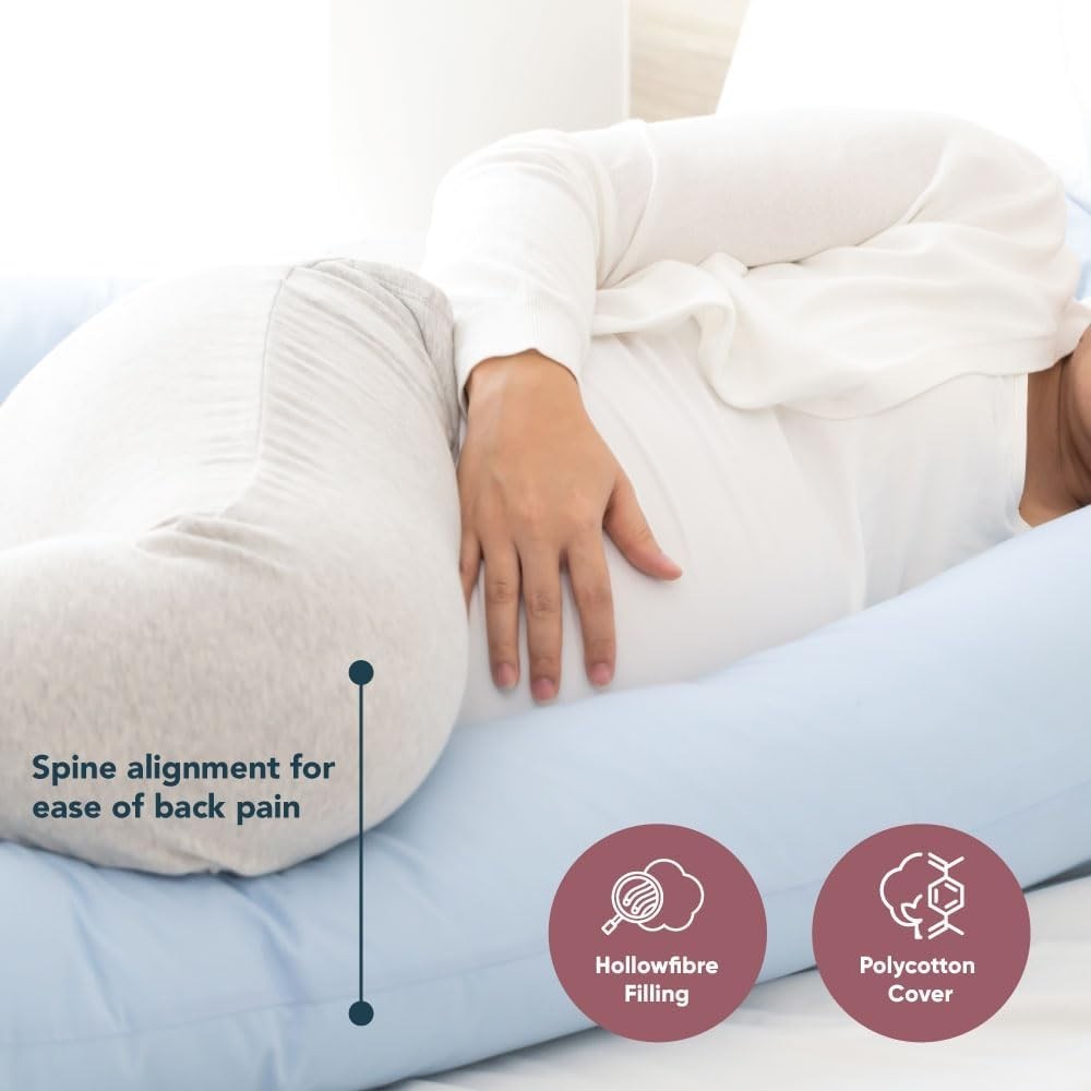 U Shaped Pregnancy Body Pillow Full Support Maternity Side Sleeper Cushion