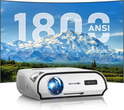 4K Home Theater Projector 1400 ANSI Lumens Smart WiFi Bluetooth 300"