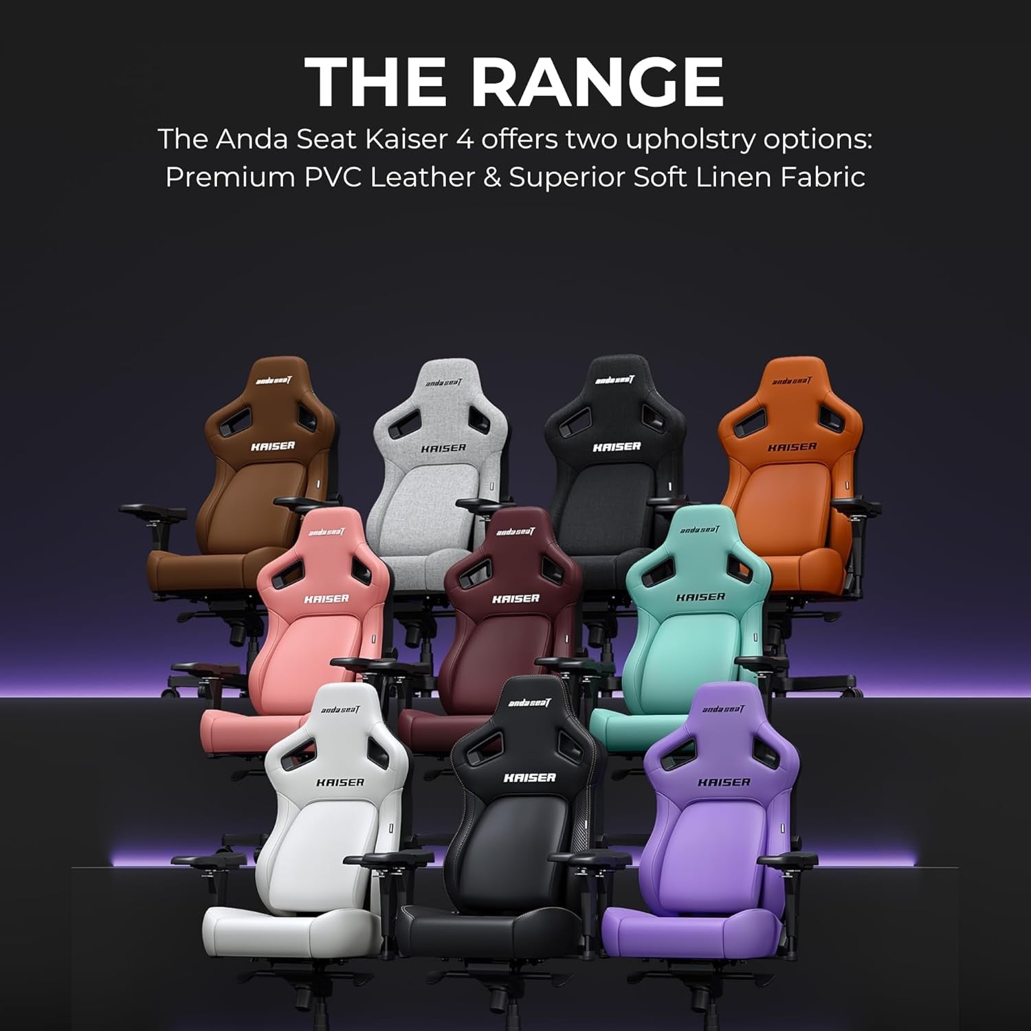 XL Ergonomic Gaming Chair Reclining Pop-Out Lumbar Purple