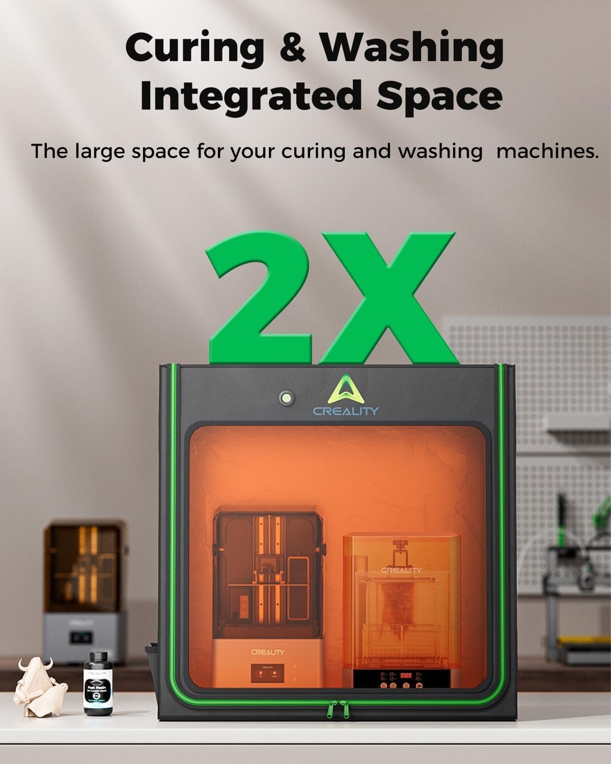Extra Large Resin 3D Printer Enclosure 1000x500x1000mm Vent Fan Dustproof