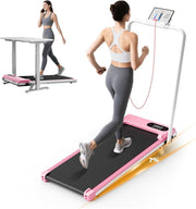 Foldable 3-in-1 Walking Treadmill with Incline, Under Desk Home Gym 8KM/H