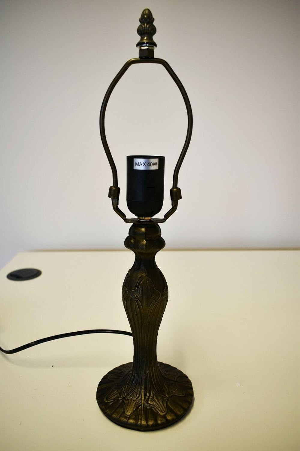 Handmade Tiffany Dragonfly Table Lamp 42cm Tall Stained Glass