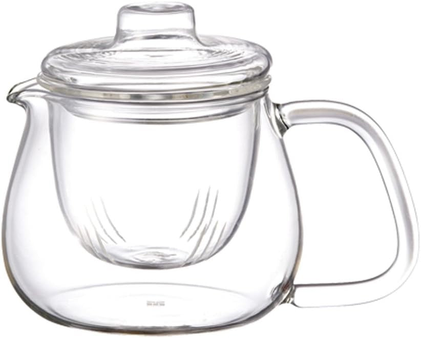 500ml Glass Teapot with Strainer Heat Resistant Tea Maker Compact