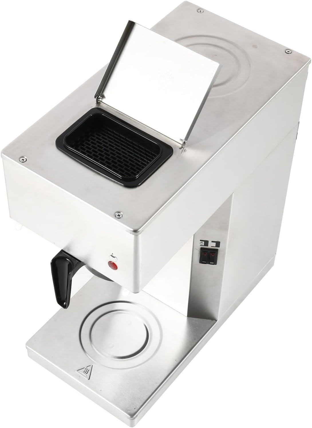 Commercial Filter Coffee Maker 2.2L Dual Hotplates 2000W Fast Brew + Filters