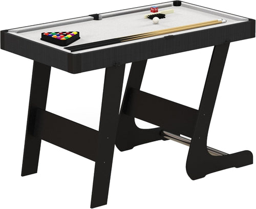 Mini Folding Pool Table 104cm Portable Snooker Set w Cues Balls