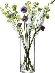Extra Tall Clear Glass Cylinder Vase 42cm Modern Flower Candle Holder