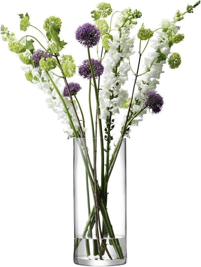 Extra Tall Clear Glass Cylinder Vase 42cm Modern Flower Candle Holder