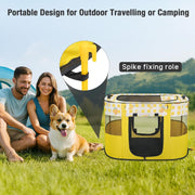 Foldable Pet Playpen Large Dog Cat Crate Portable Indoor Outdoor Travel Cage