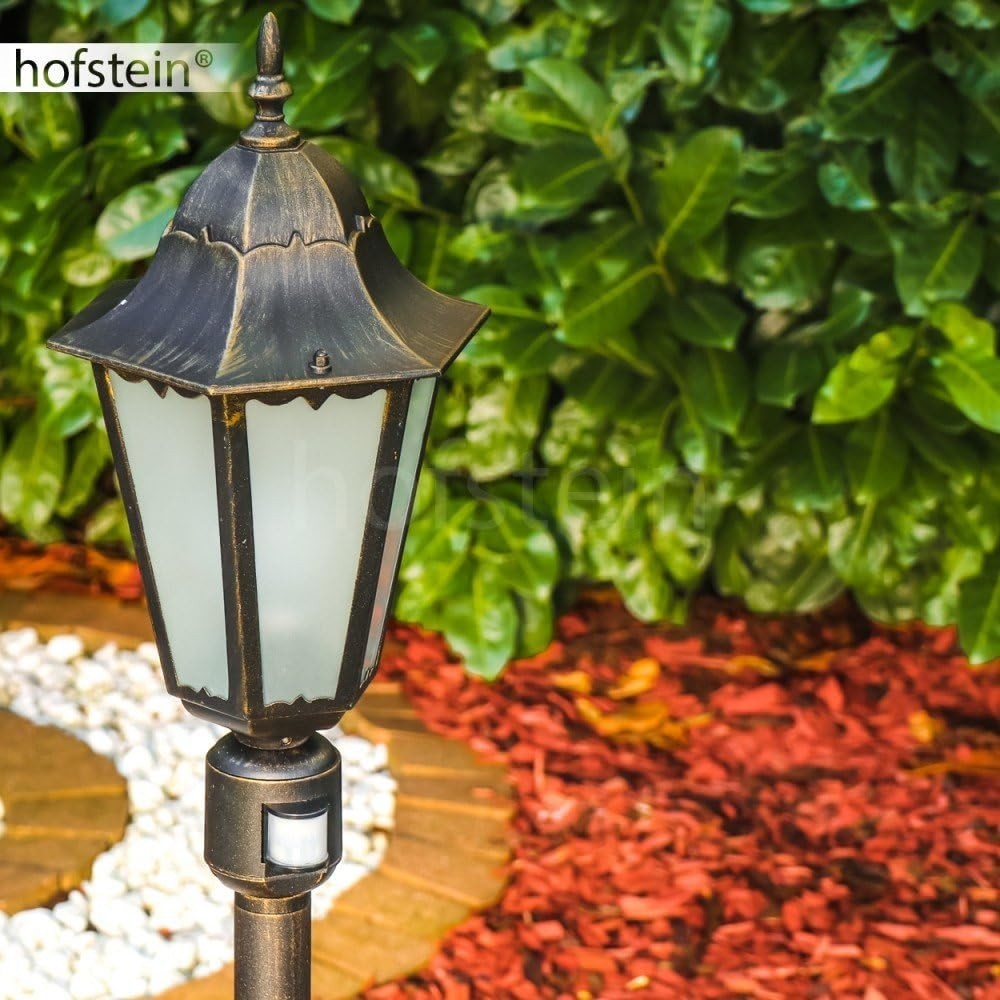 Hong Kong Frost Outdoor Lamp Gold 122cm Path Light IP44 E27