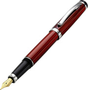 Burgundy Red Fountain Pen Fine Nib Handcrafted Smooth Writing Set
