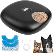 Automatic Wet Cat Feeder 6 Meal Food Dispenser Timer Ice Packs 300ml