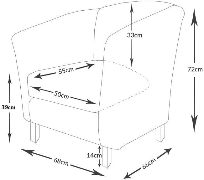 Grey Velvet Tub Chair Armchair Accent Seat for Lounge Dining Bedroom Café
