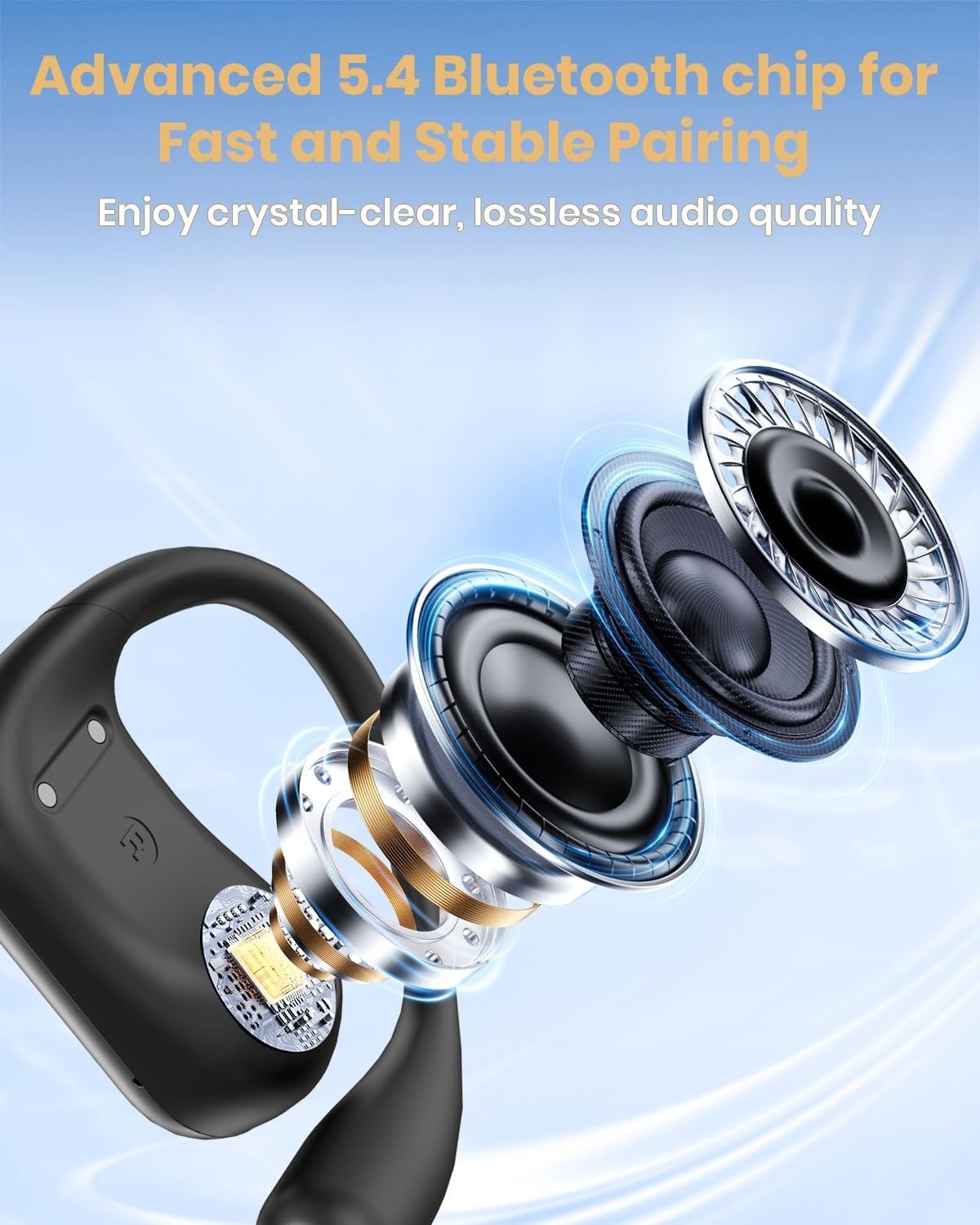 3in1 Bluetooth 5.4 Translator Earbuds 144 Language Real Time AI Headphones
