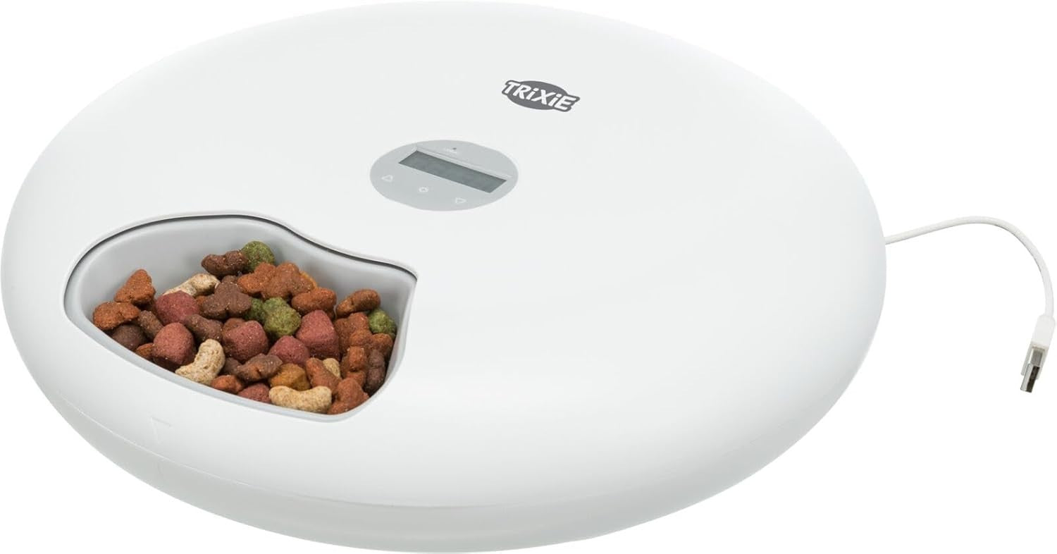 Automatic Pet Feeder 6 Meal Timer Food Dispenser Wet Dry Food 0.18L