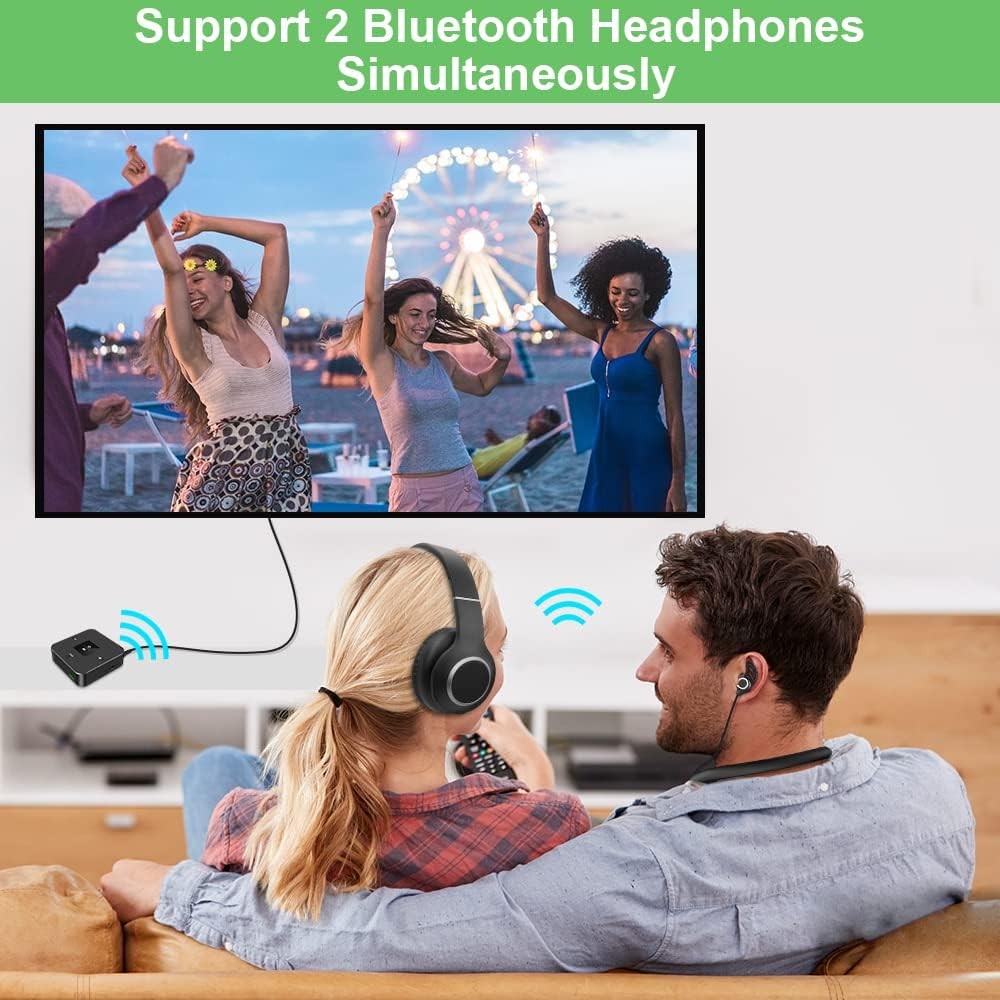Bluetooth 5.0 Audio Transmitter Receiver 2in1 RCA AUX Optical USB