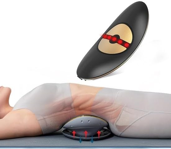 Full Body Electric Massager Back Pain Relief EMS Lumbar Traction Therapy Device
