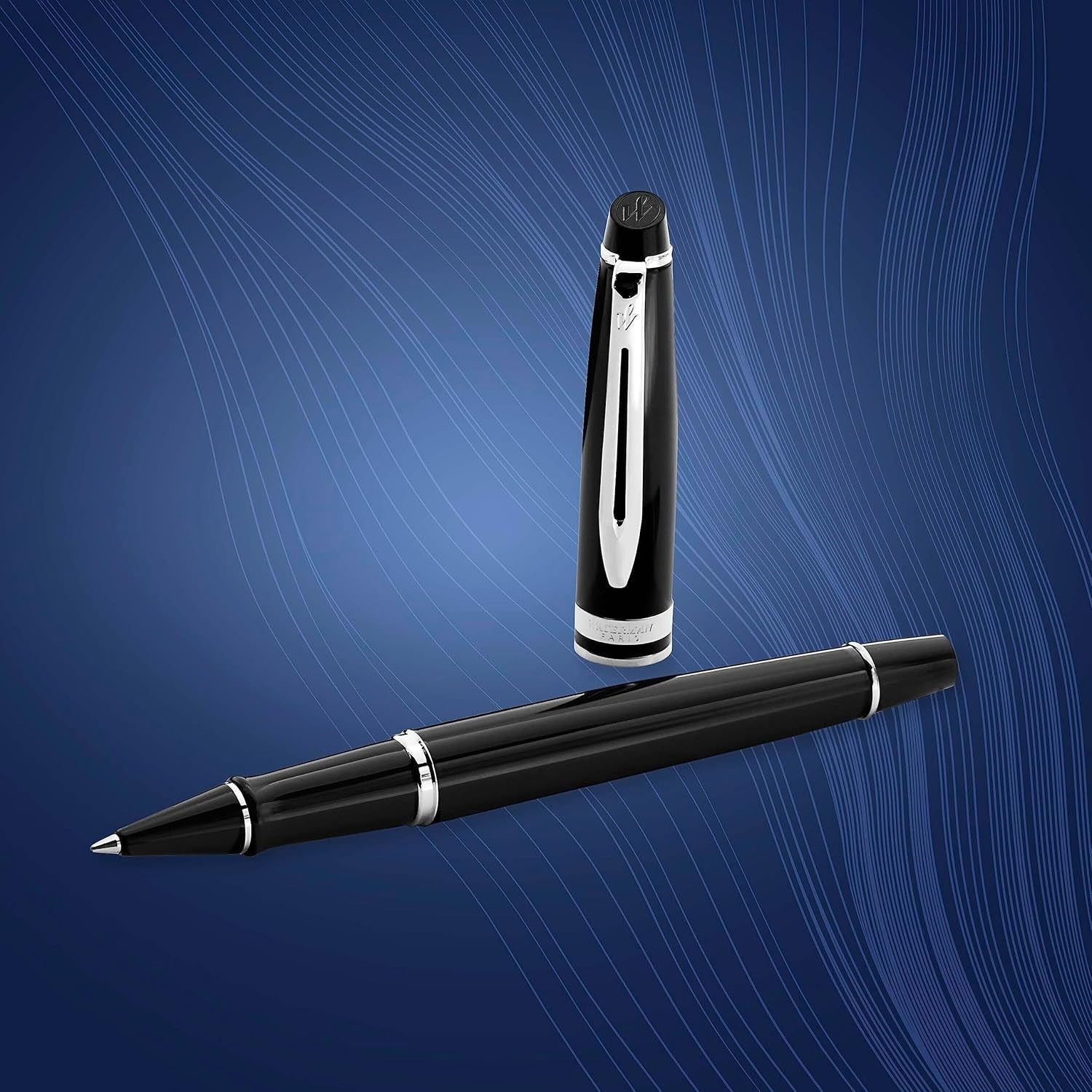 Black Rollerball Pen Fine Black Ink Ergonomic Gift Box