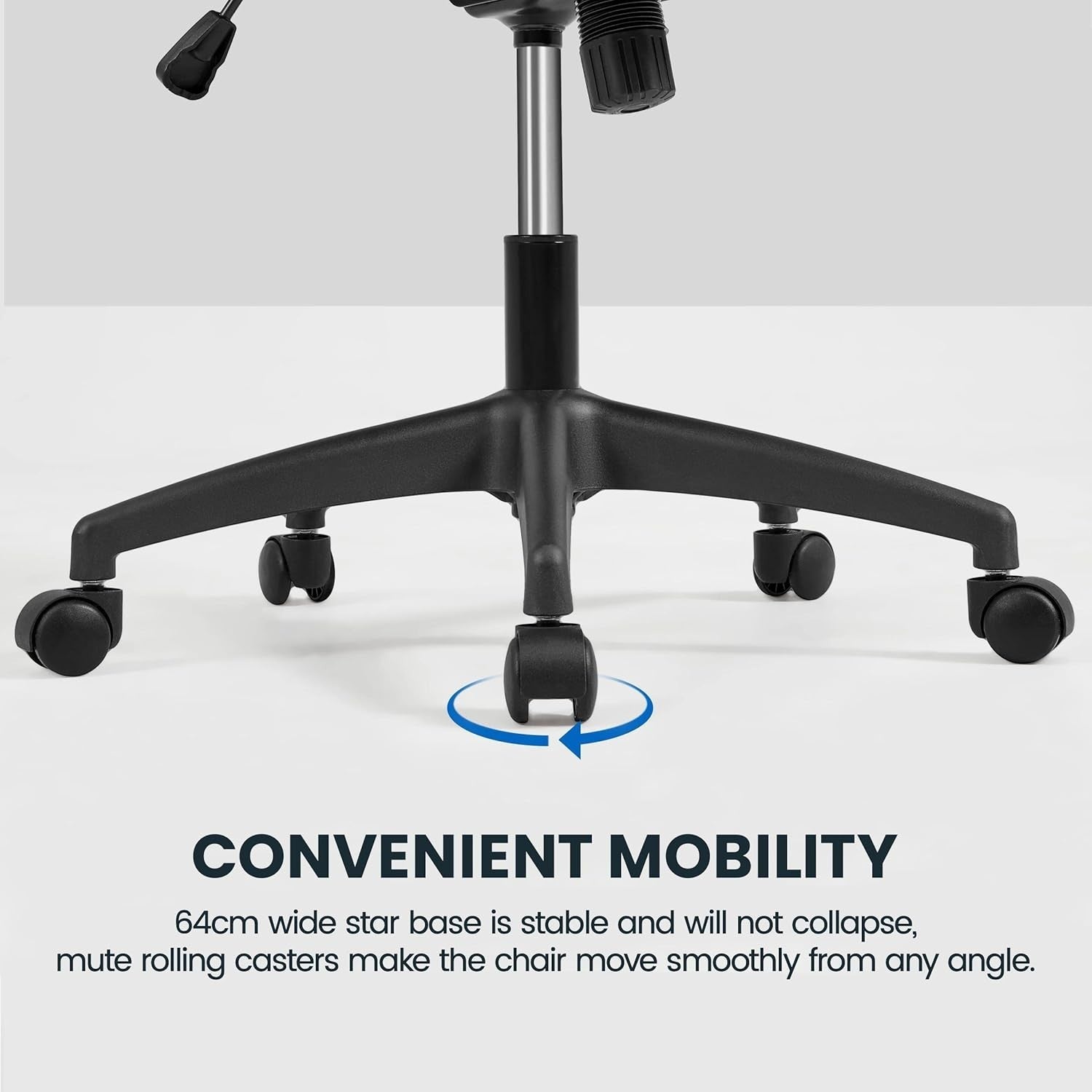 Ergonomic Mesh Office Desk Chair High Back Headrest Lumbar Support Black Rolling