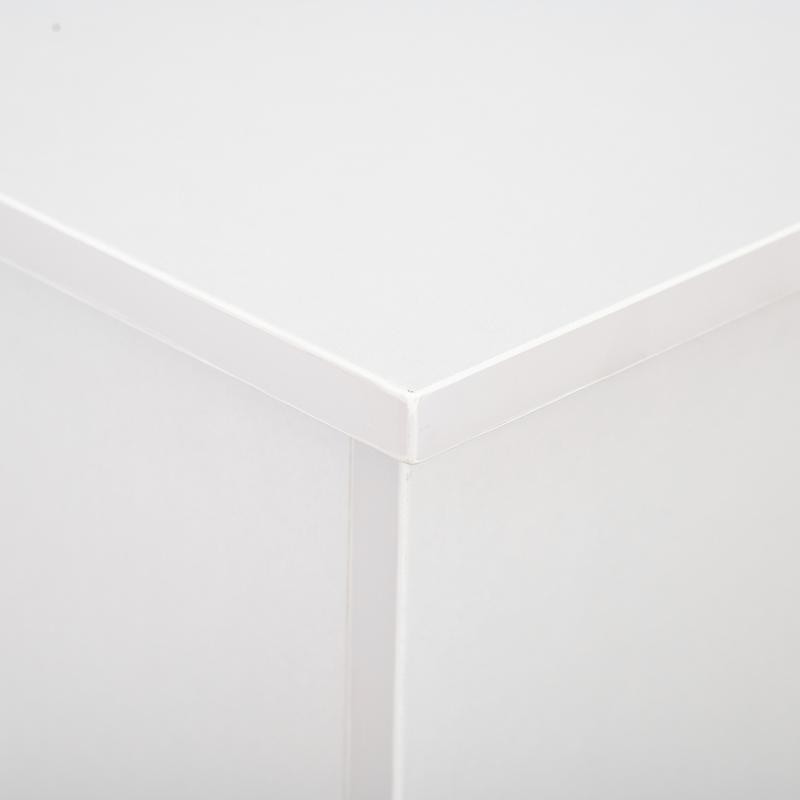 White Storage Bench Box Ottoman Chest Toy Trunk Seat 100cm Wooden Lid
