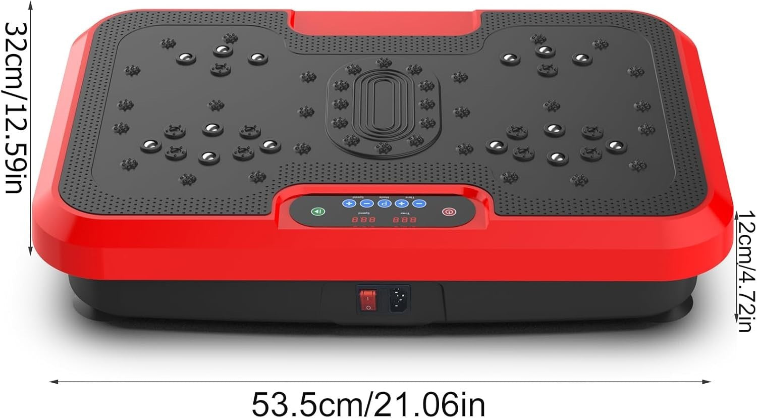 Red Vibration Plate Exercise Machine Full Body Weight Loss 99 Speeds