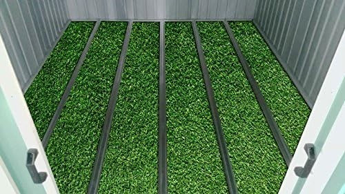 Metal Garden Storage Shed 8x8ft Waterproof Outdoor Shed with Apex Roof Green