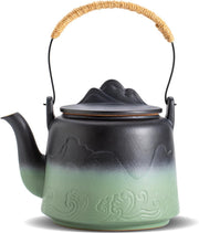Japanese Ceramic Teapot 1000ml Loose Leaf Tea Pot Infuser Green Black