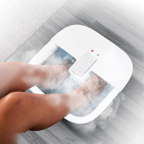 Heated Bubble Foot Spa Massager Pumice Soothing Home Foot Bath