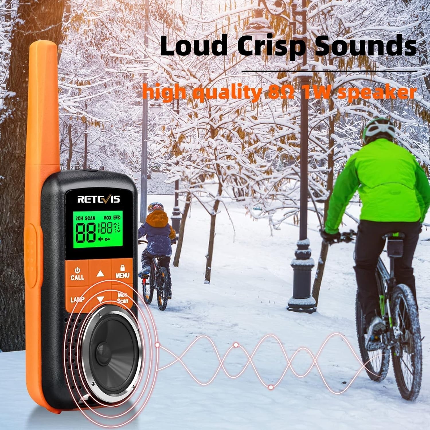 IP65 Waterproof Walkie Talkies 4 Pack PMR446 VOX LED Rechargeable