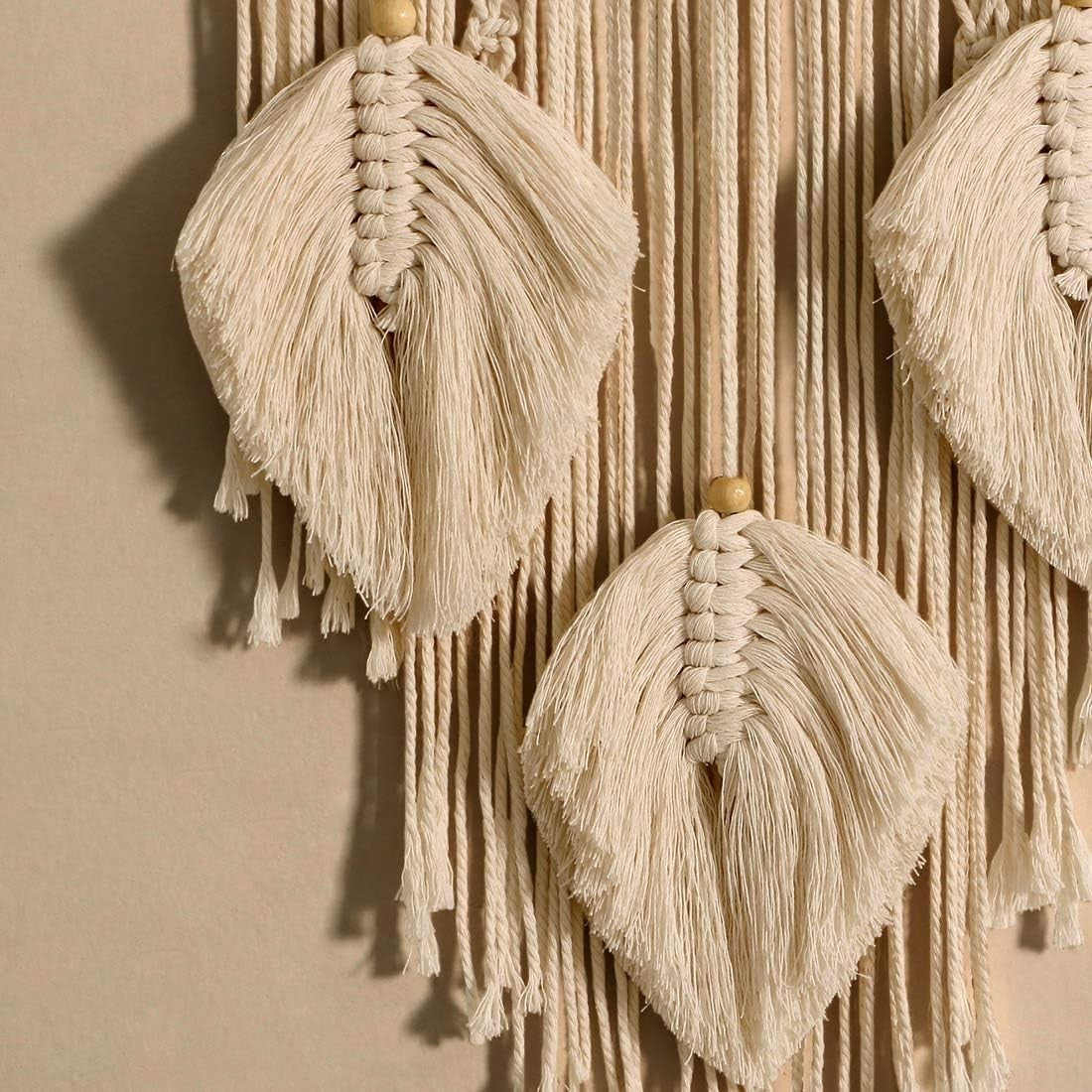Boho Macrame Dream Catcher 30"x10" Handmade Wall Hanging Decor