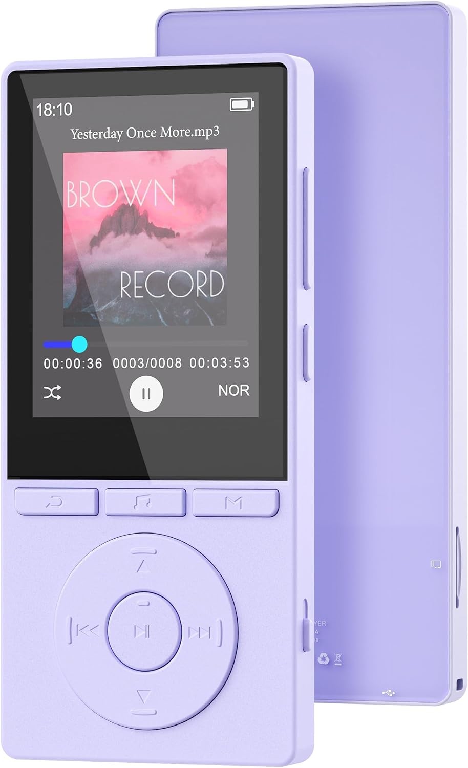 64GB MP3 Player Bluetooth 5.3 Portable Music Player FM Radio & Voice