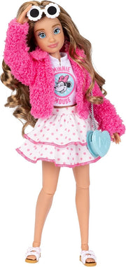 Articulated Fashion Doll 11.5in Mix Match Outfits Glitter Ring Gift
