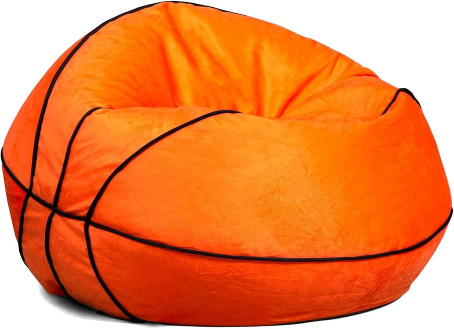 Basketball Bean Bag Chair Plush Soft Polyester Kids Gaming Room Lounge Seat