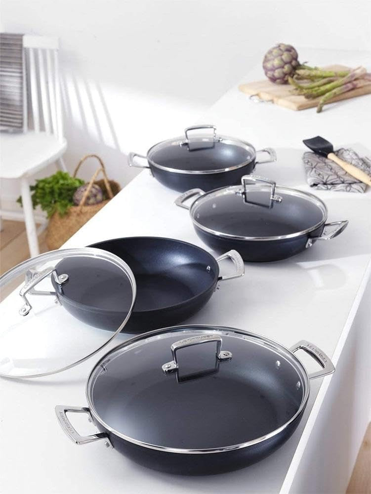 24cm Toughened Non Stick Casserole with Glass Lid – Oven & Induction Safe