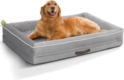 Large Orthopedic Dog Bed 91x61cm Waterproof Washable Light Gray