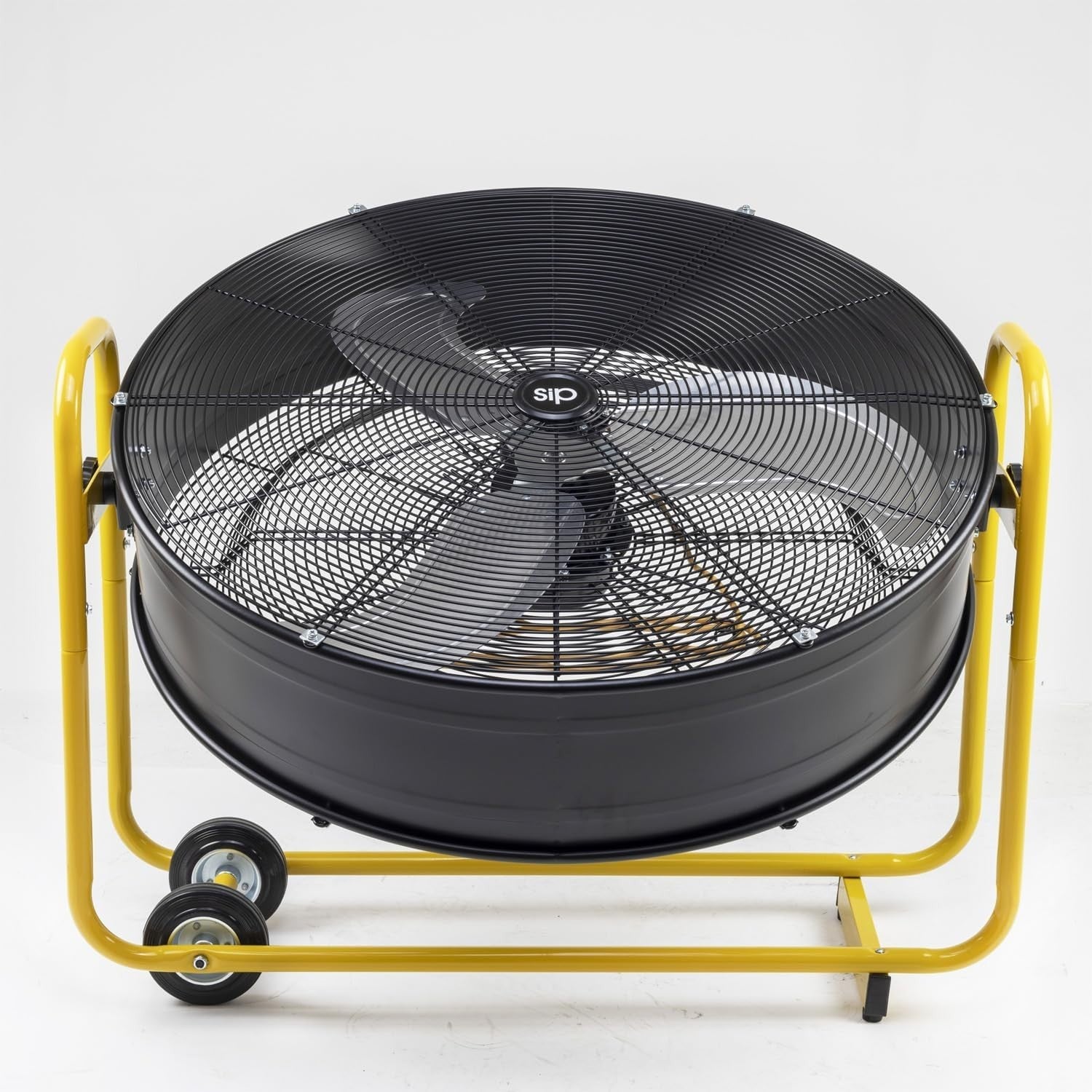 30" Heavy Duty Drum Fan – 2-Speed Industrial Floor Cooling Wheels & Adjust Tilt