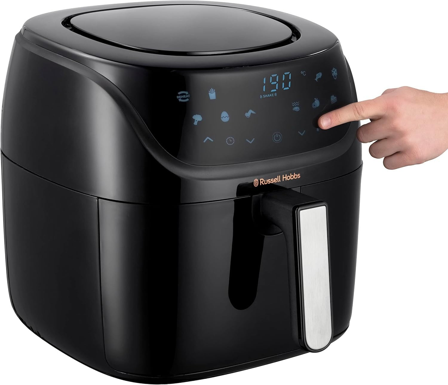 XXL Digital Air Fryer 8L Family Size 10 Programs 220°C No Oil Energy Save