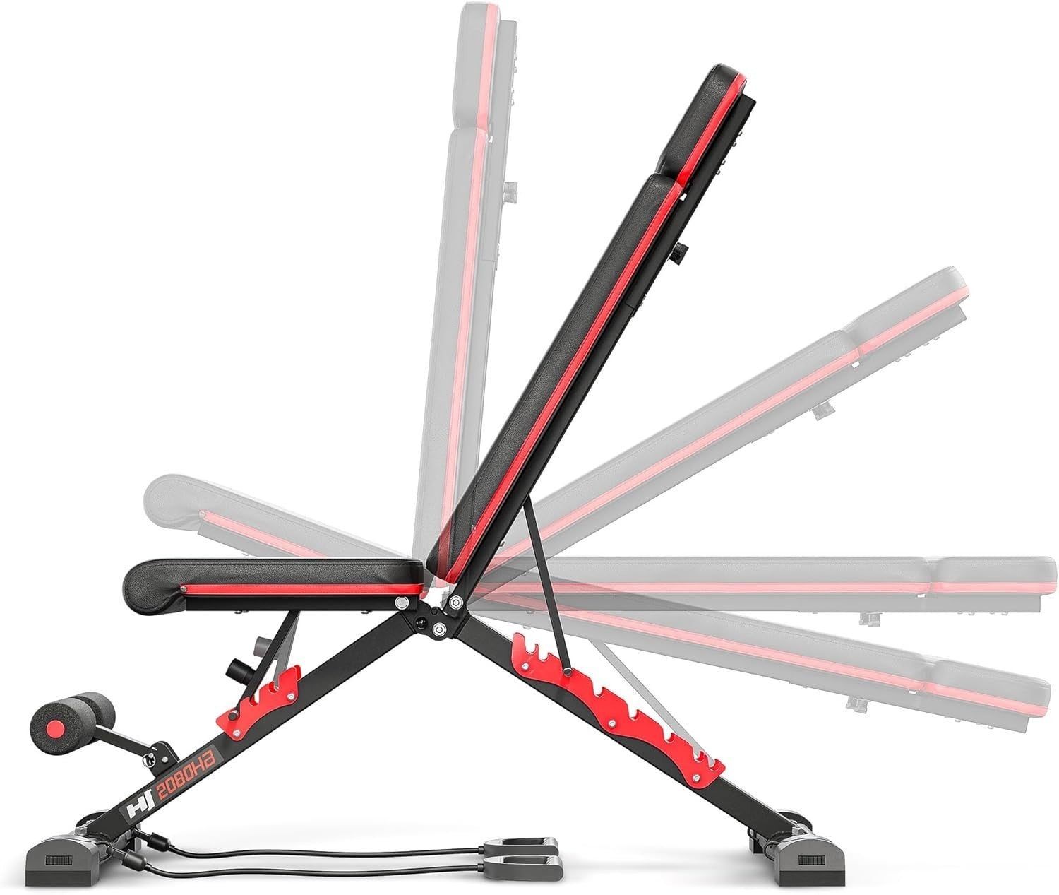 Foldable Multi-Angle Workout Bench 250kg Capacity Home Strength Training