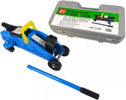 2 Ton Hydraulic Trolley Jack Heavy Duty Car Lift 125mm Low Profile Blue 2000kg