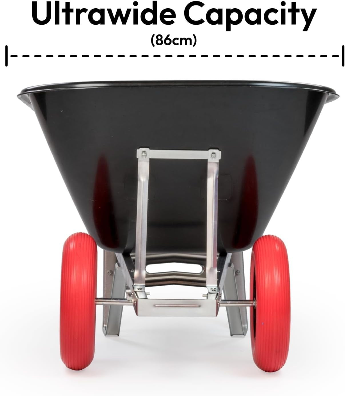 200L Twin Wheel Gardenbarrow – Heavy Duty 150kg Load w/ Puncture Proof Tyre