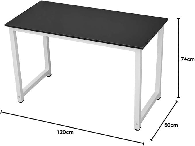 Office Computer Desk Black 120x60cm Laptop Table Study Home Workstation