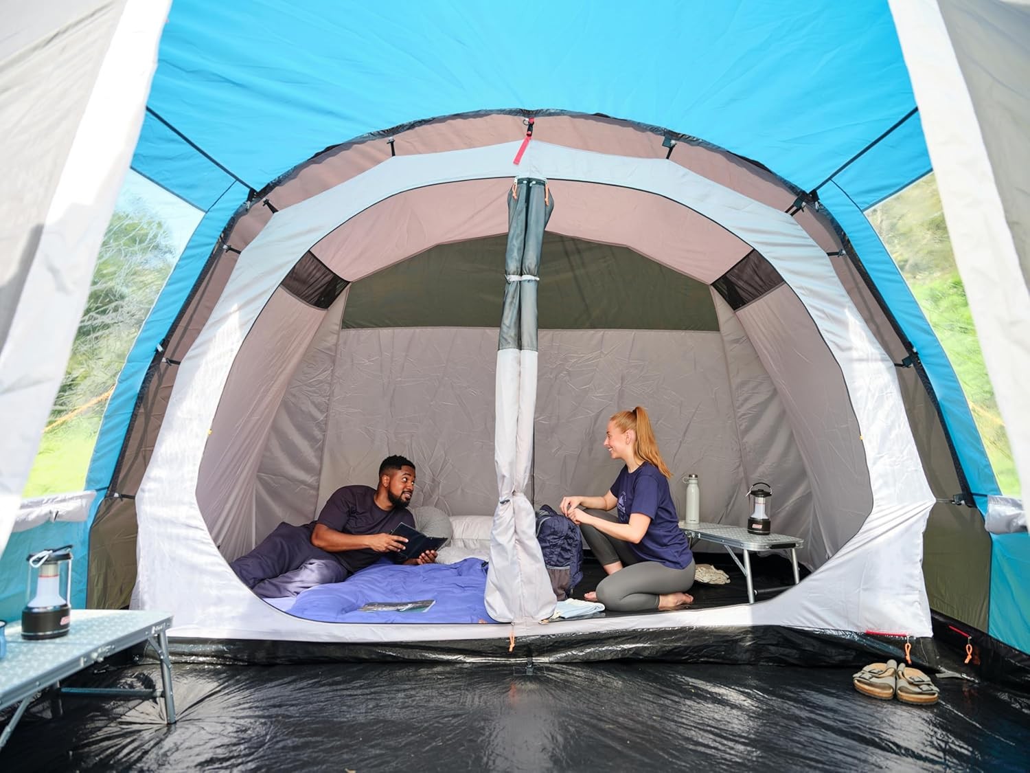 4 Person Family Tunnel Tent 3000mm Waterproof w Groundsheet