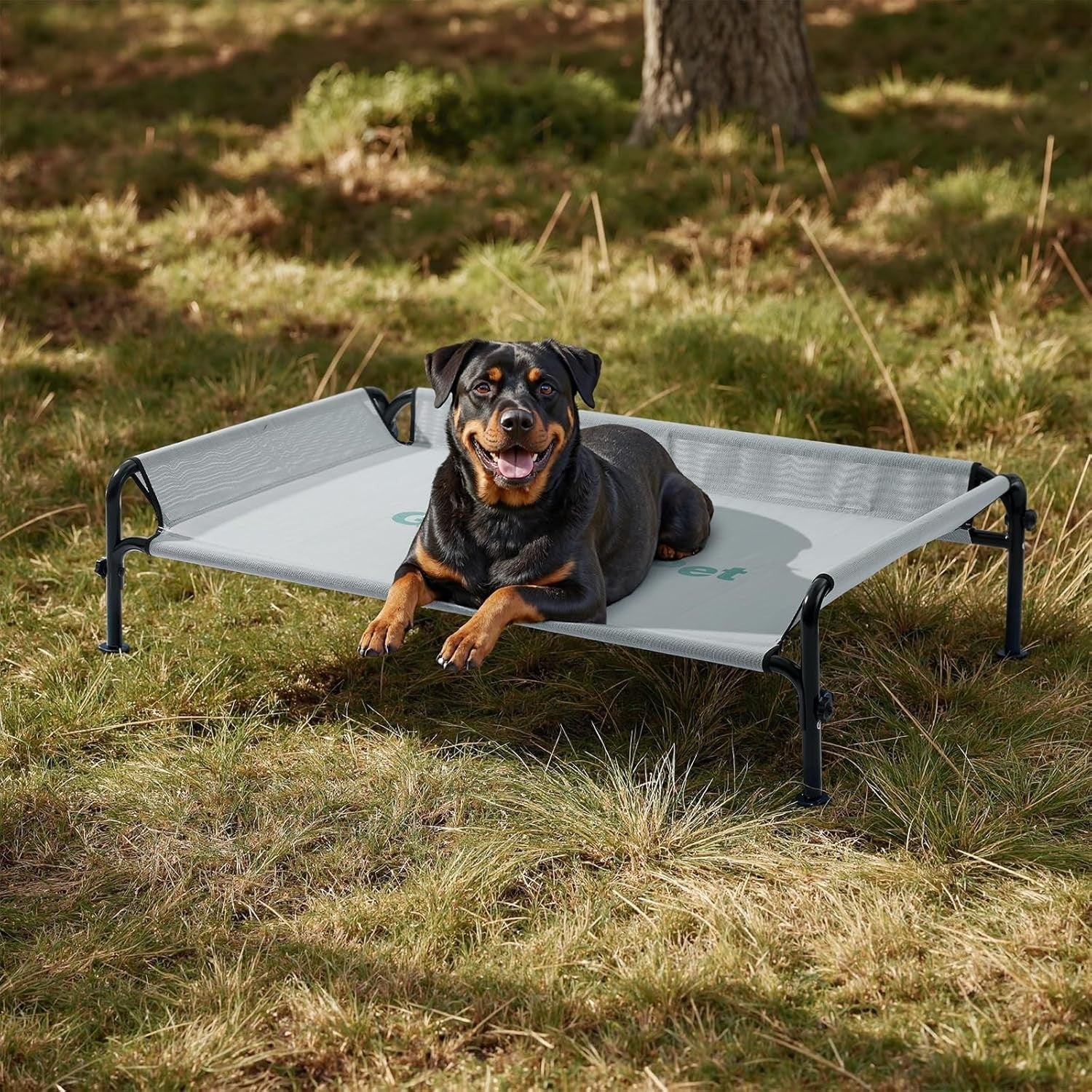 Elevated Dog Bed Large 124x77x31cm Outdoor Cooling Cot