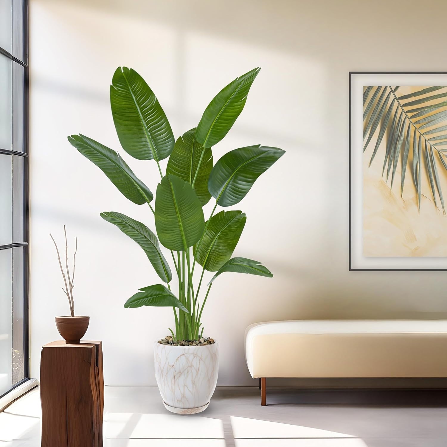 180cm Artificial Bird Paradise Tree Tall Tropical Banana Leaf Plant Home Decor